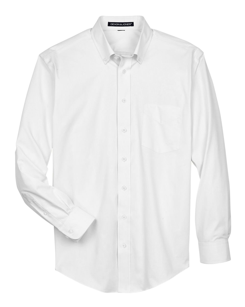 Devon & Jones Men's Crown Collection® Oxford Woven Dress Shirt. D630 - White