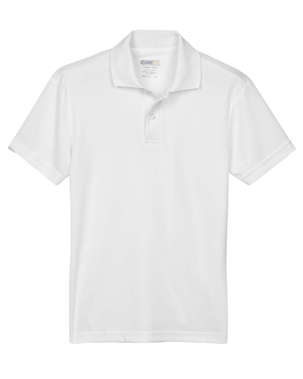 CORE365 Youth Origin Performance Piqué Polo. 88181Y - White