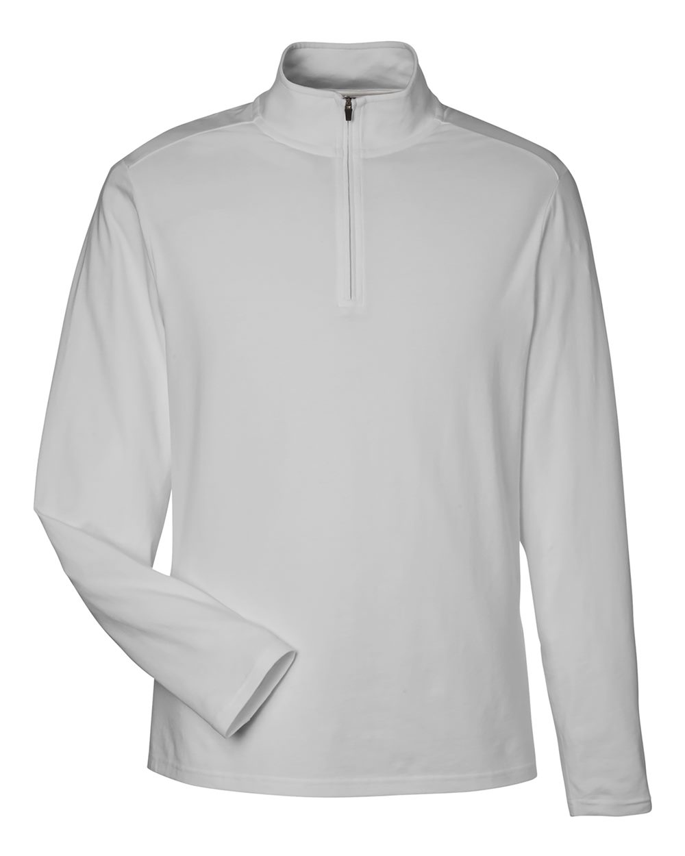 Devon & Jones Men's Raleigh Stretch Quarter-Zip Pullover. DG425 - Grey