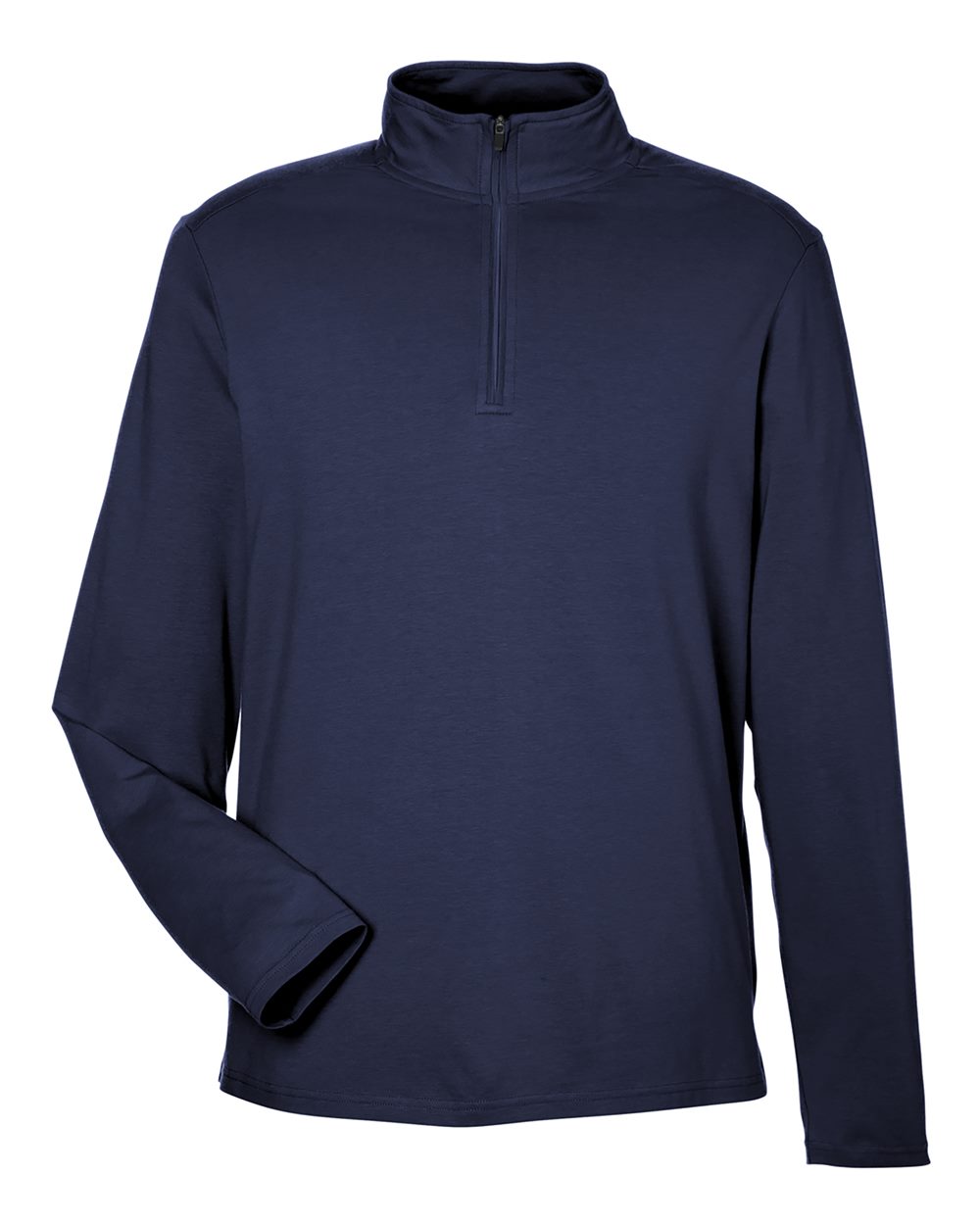 Devon & Jones Men's Raleigh Stretch Quarter-Zip Pullover. DG425 - Navy