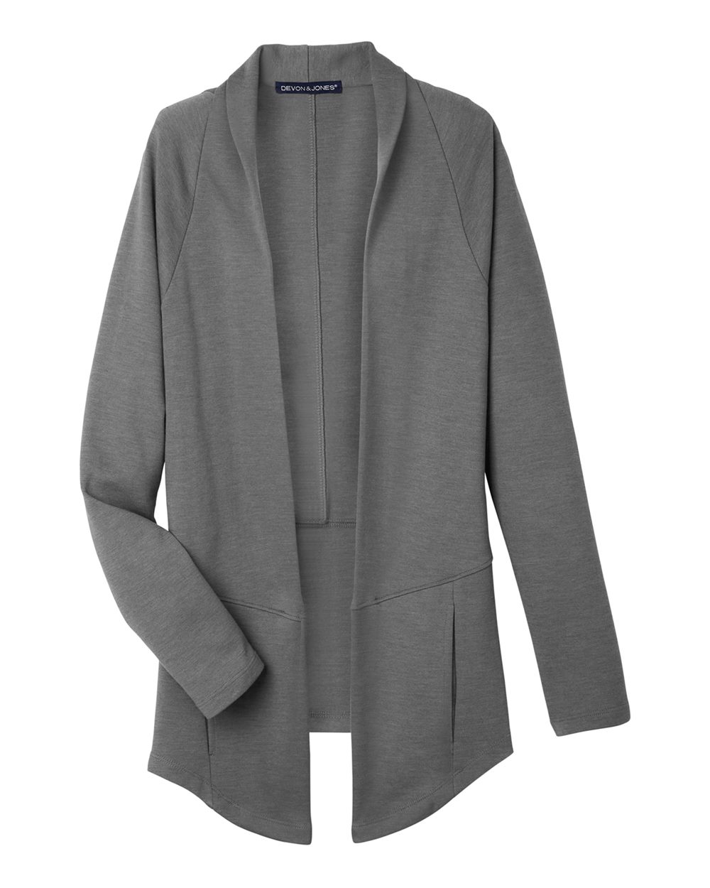Devon & Jones Women's New Classics® Charleston Cardigan. DG481W - Graphite Melange