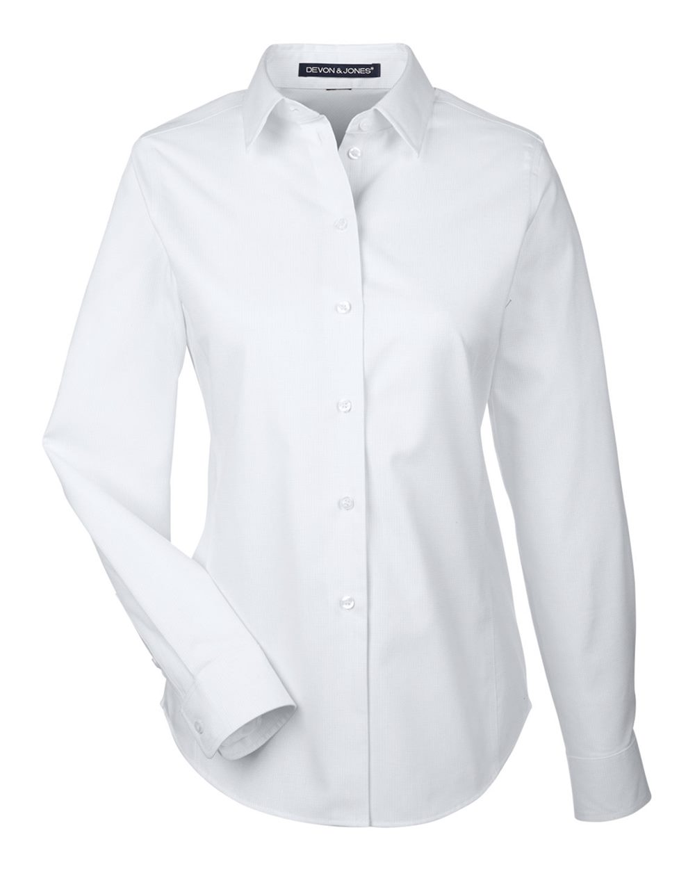 Devon & Jones Women's Crown Collection® Royal Dobby Woven Dress Shirt. DG532W - White