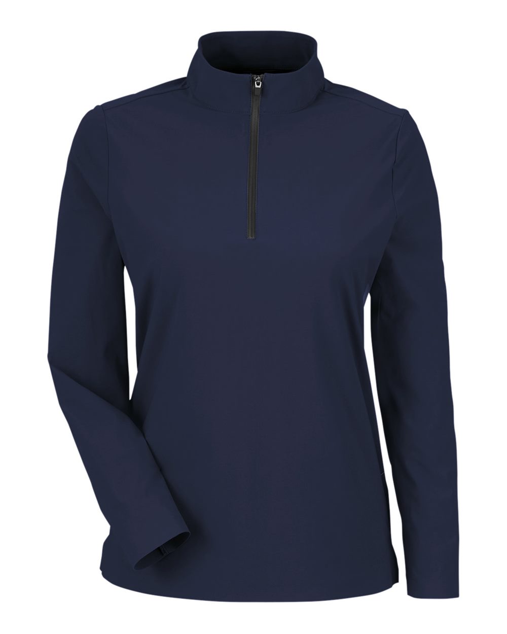 Devon & Jones Women's CrownLux Performance® Windsor Welded Quarter-Zip Pullover. DG410W - Navy