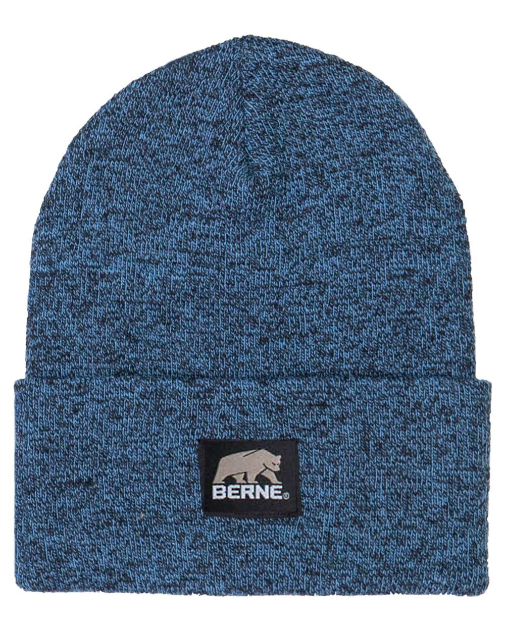 Berne Apparel Heritage Knit Cuff Beanie. H150 - Blue/ Black