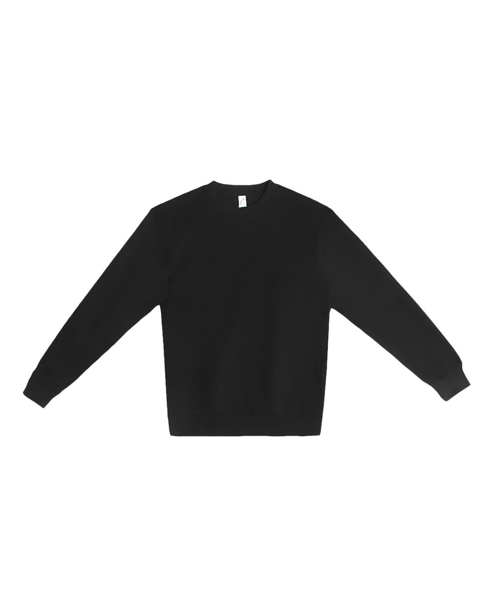 Lane Seven Unisex Urban Crewneck Sweatshirt. LS16004 - Black