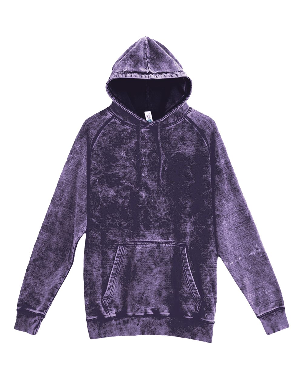 Lane Seven Unisex Vintage Raglan Hoodie Sweatshirt. LST004 - Cloud Purple