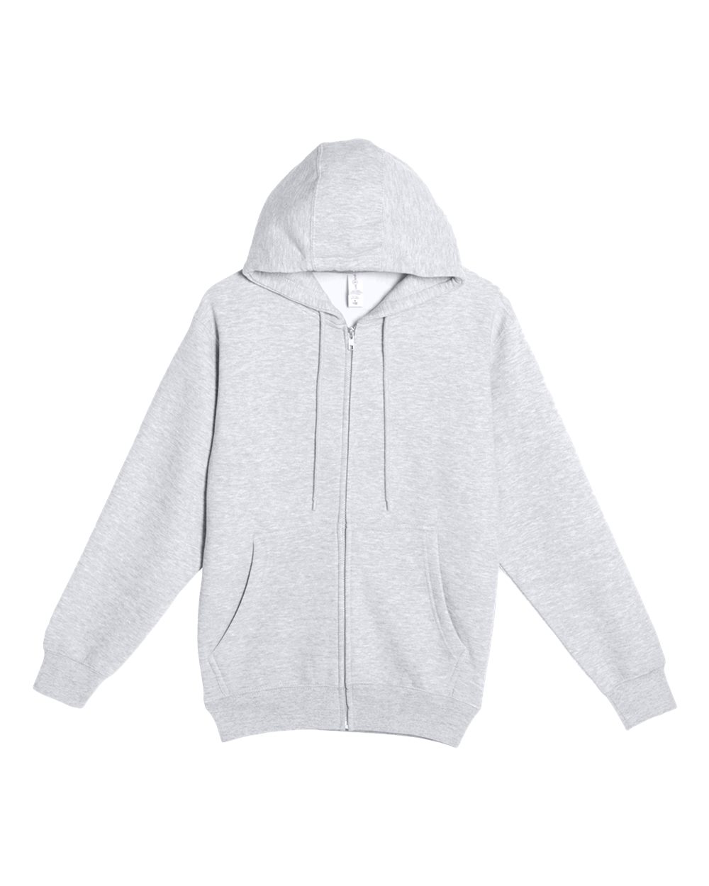 Lane Seven Unisex Premium Full-Zip Hoodie Sweatshirt. LS14003 - Heather Grey