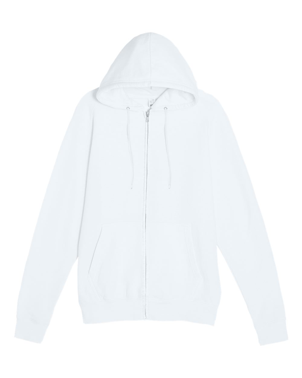 Lane Seven Unisex Premium Full-Zip Hoodie Sweatshirt. LS14003 - White