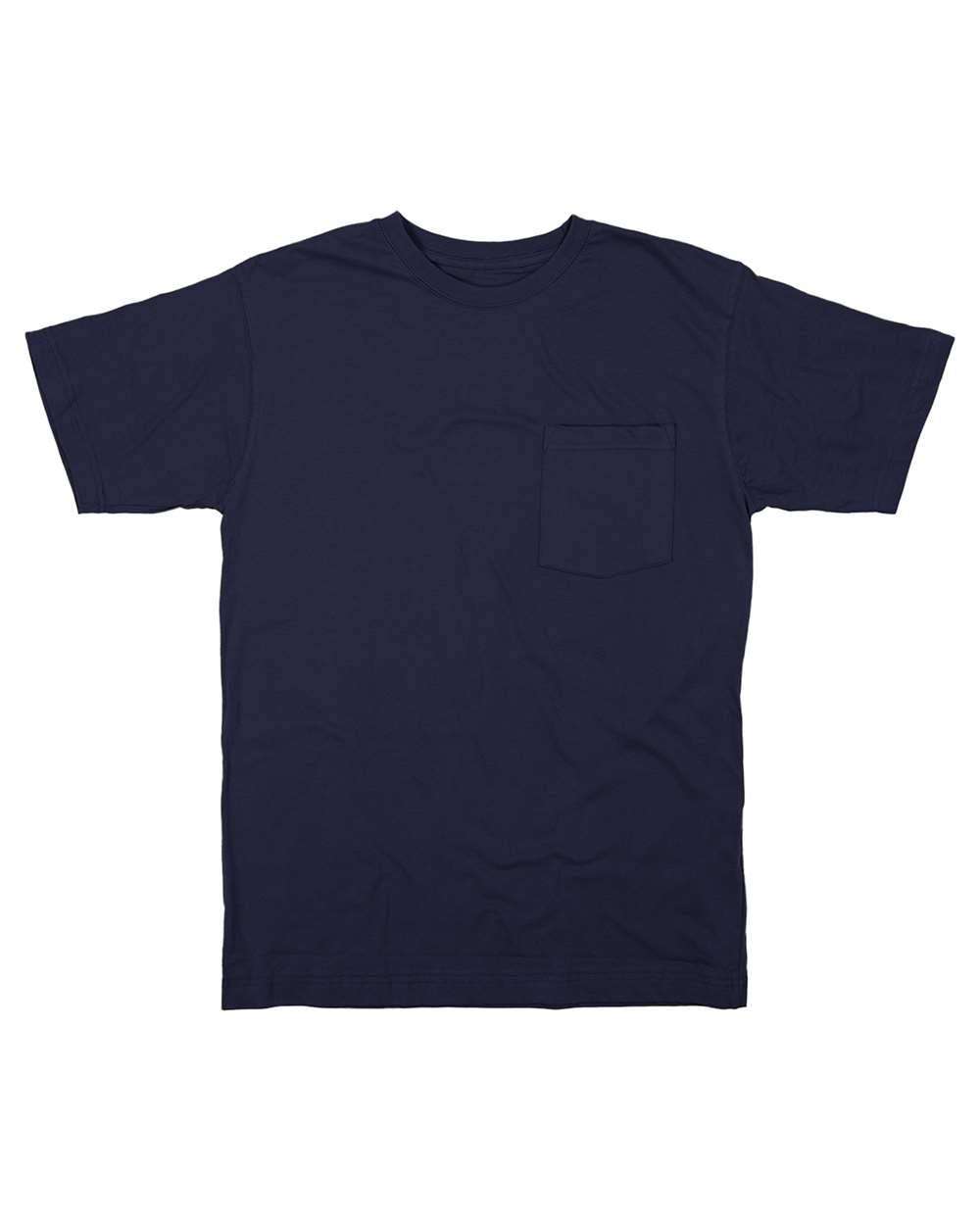 Berne Apparel Men's Heavyweight Pocket T-Shirt. BSM16 - Navy