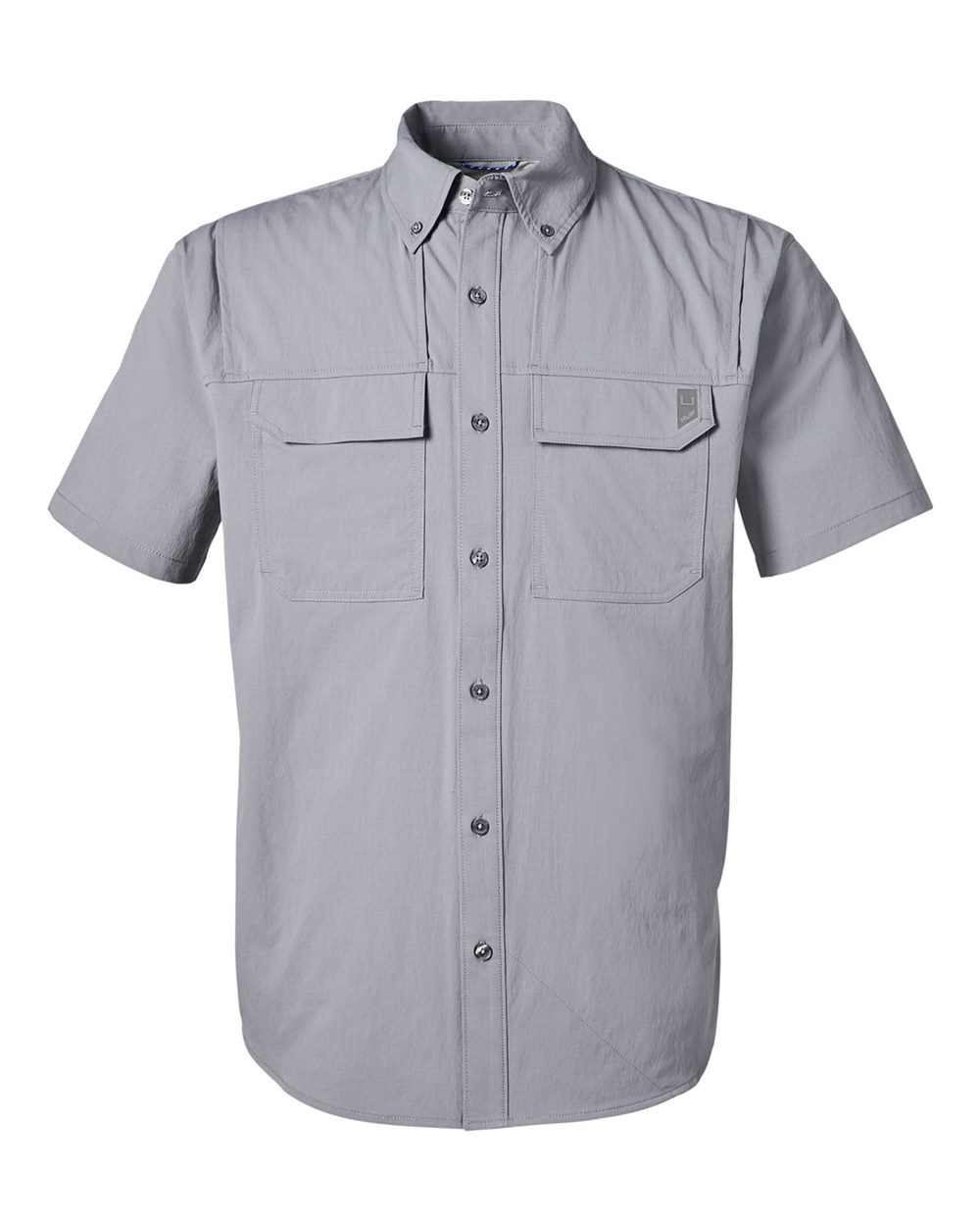 HUK Men's Creekbed Short Sleeve Shirt. H150183 - Night Owl