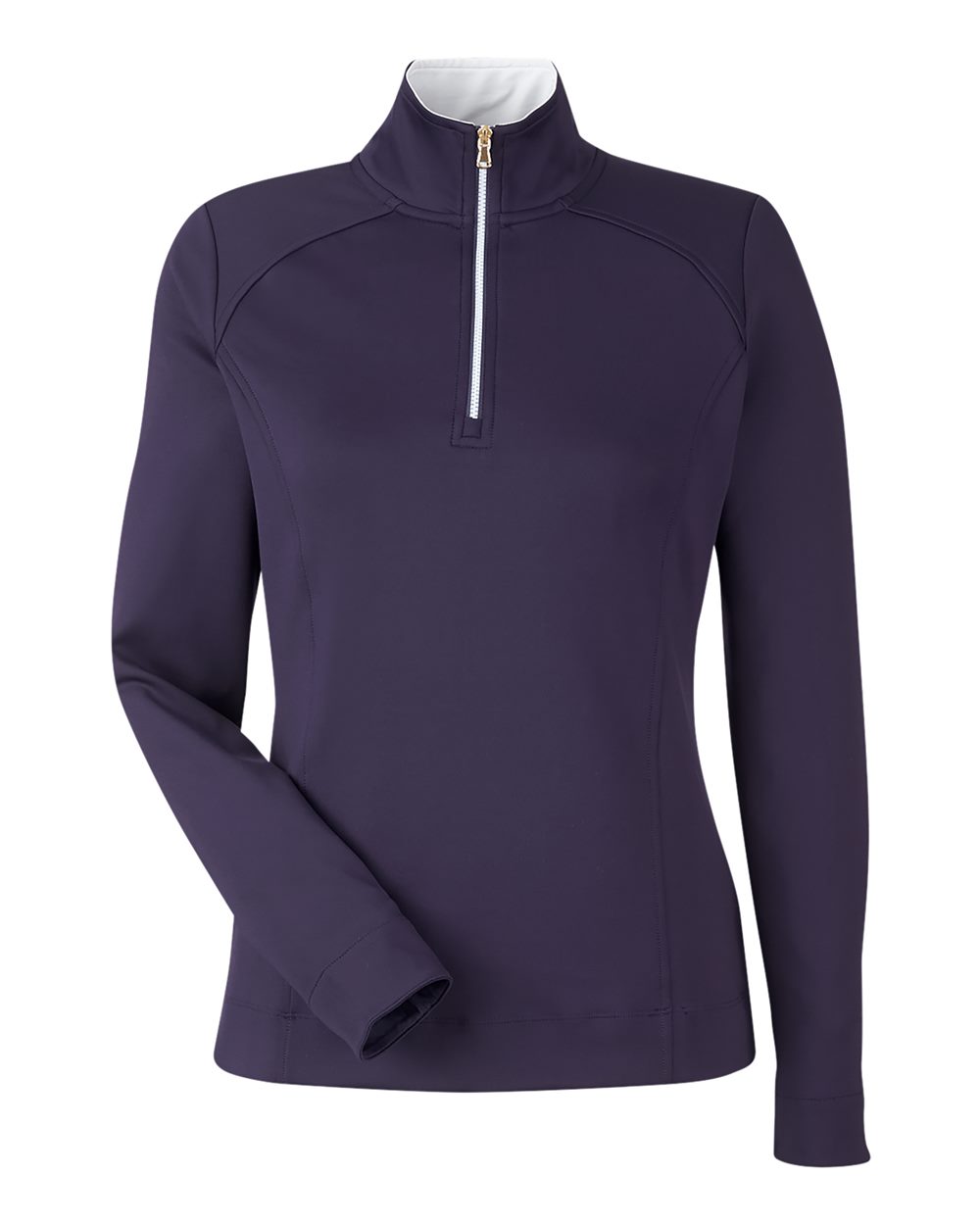 Fairway & Greene Women's Wells Tech Quarter-Zip Pullover. F12250 - Eclipse/ White