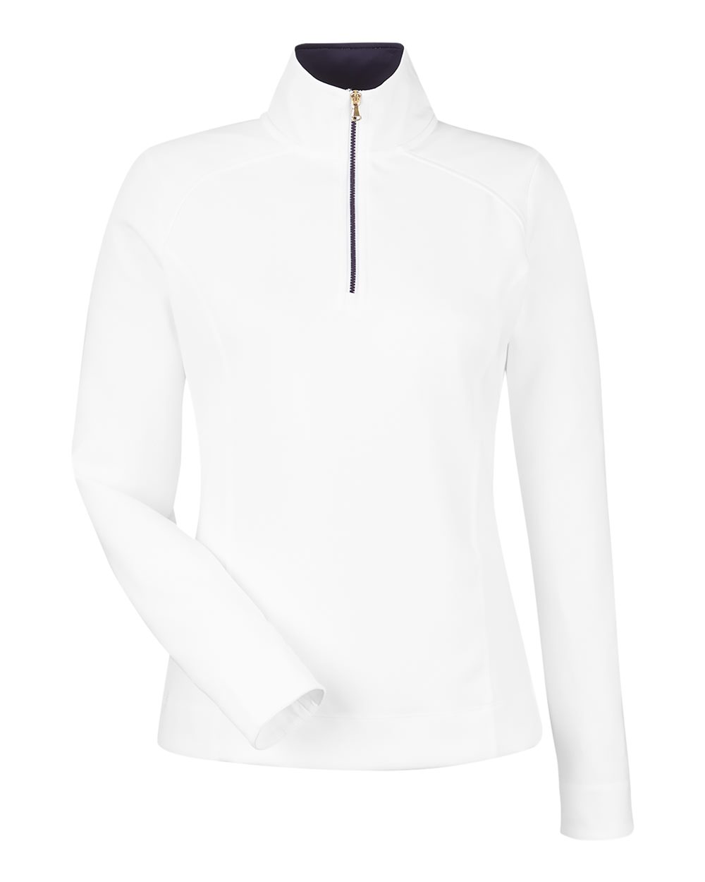 Fairway & Greene Women's Wells Tech Quarter-Zip Pullover. F12250 - White/ Eclipse