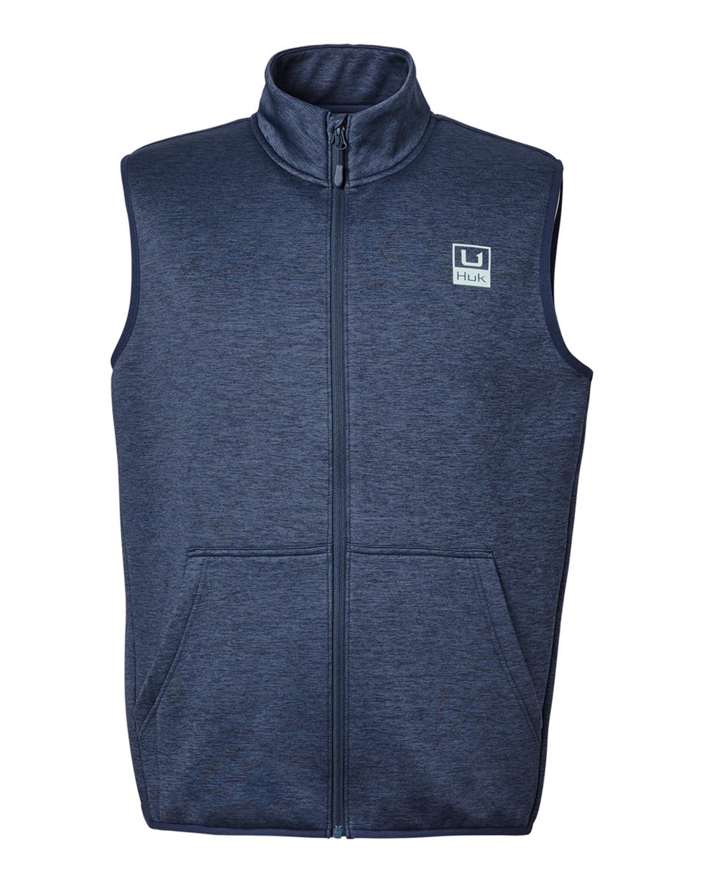 HUK Men's Coldfront+ Vest. H130099 - Naval Academy Heather