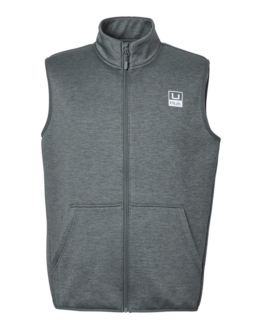 HUK Men's Coldfront+ Vest. H130099 - Volcanic Ash Heather