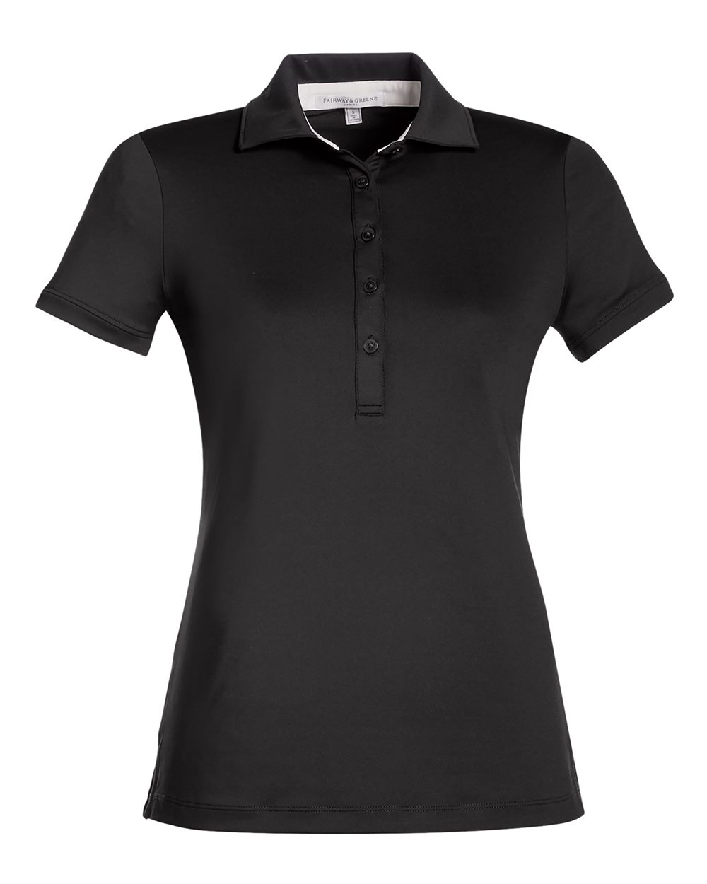Fairway & Greene Women's Claire Tech Polo. M32232 - Black