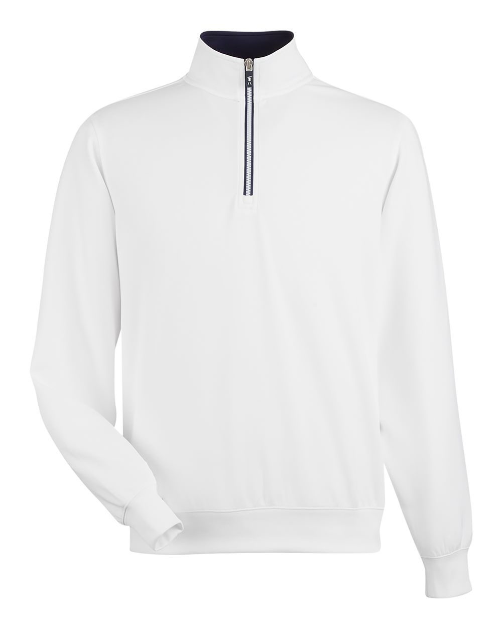 Fairway & Greene Men's Caves Tech Quarter-Zip Pullover. C11512 - White