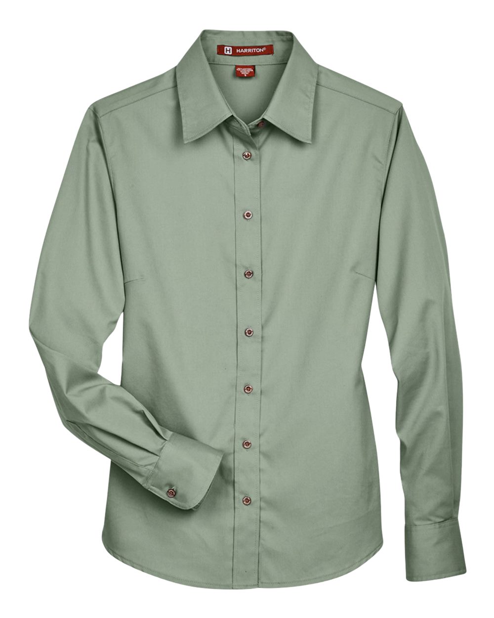 Harriton Women's Easy Blend™ Twill Dress Shirt with Stain-Release. M500W - Dill