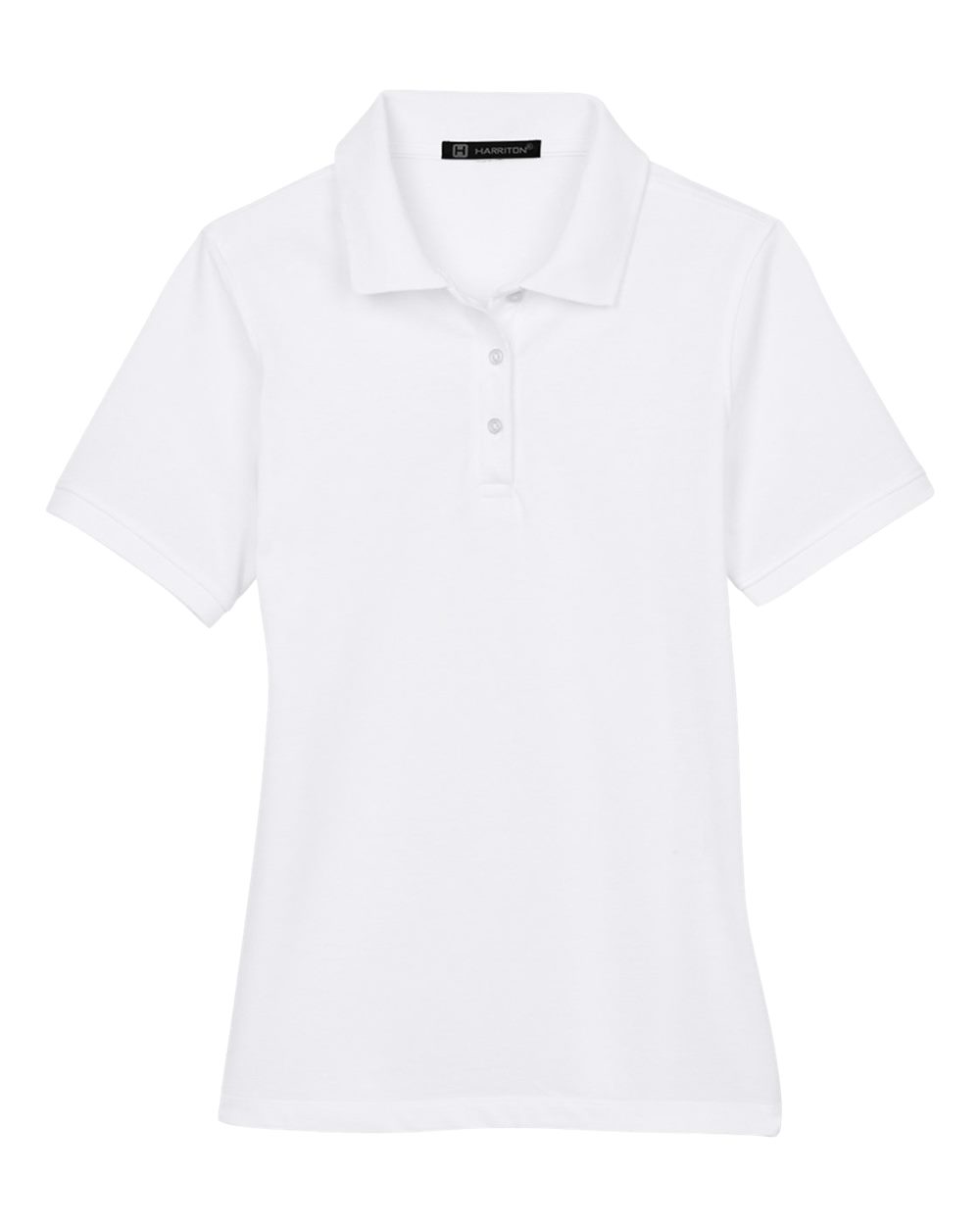Harriton Women's Easy Blend Polo. M265W - White