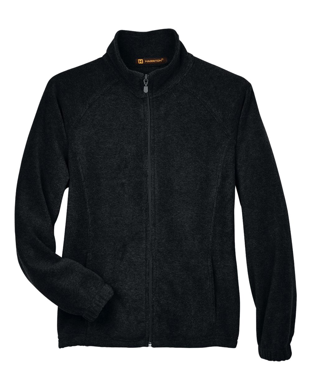 Harriton Women's Full-Zip Fleece. M990W - Black