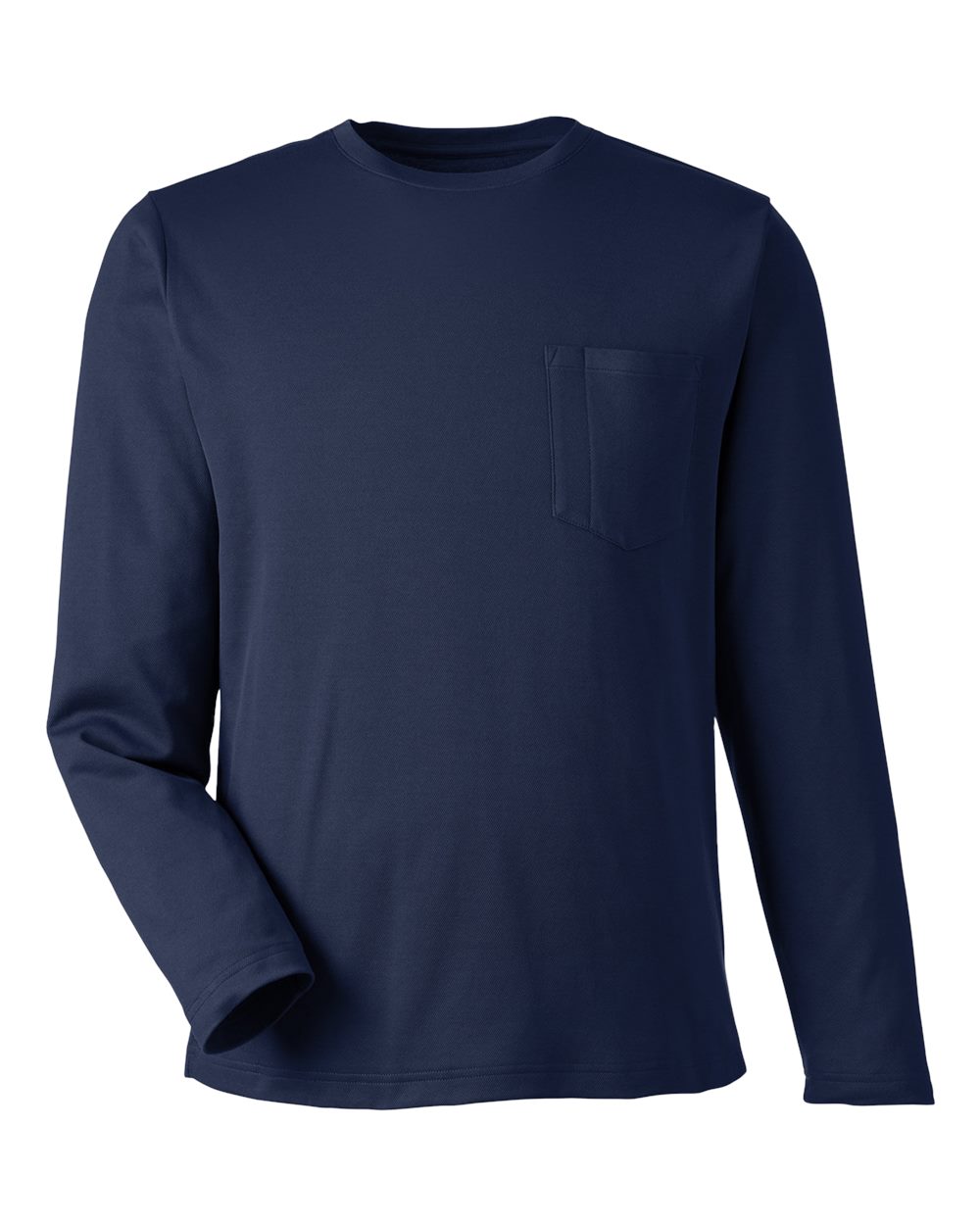 Harriton Unisex Charge Snag and Soil Protect Long Sleeve T-Shirt. M118L - Dark Navy