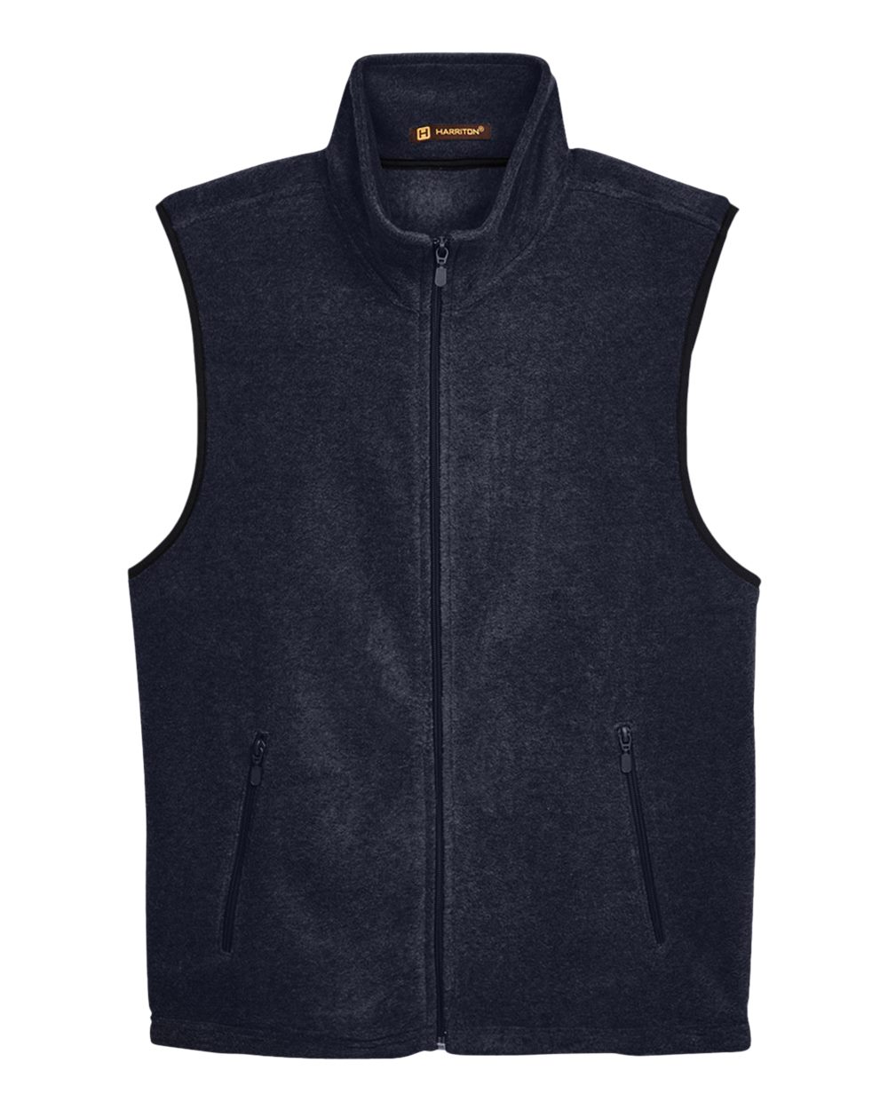 Harriton Unisex Fleece Full-Zip Vest. M985 - Navy