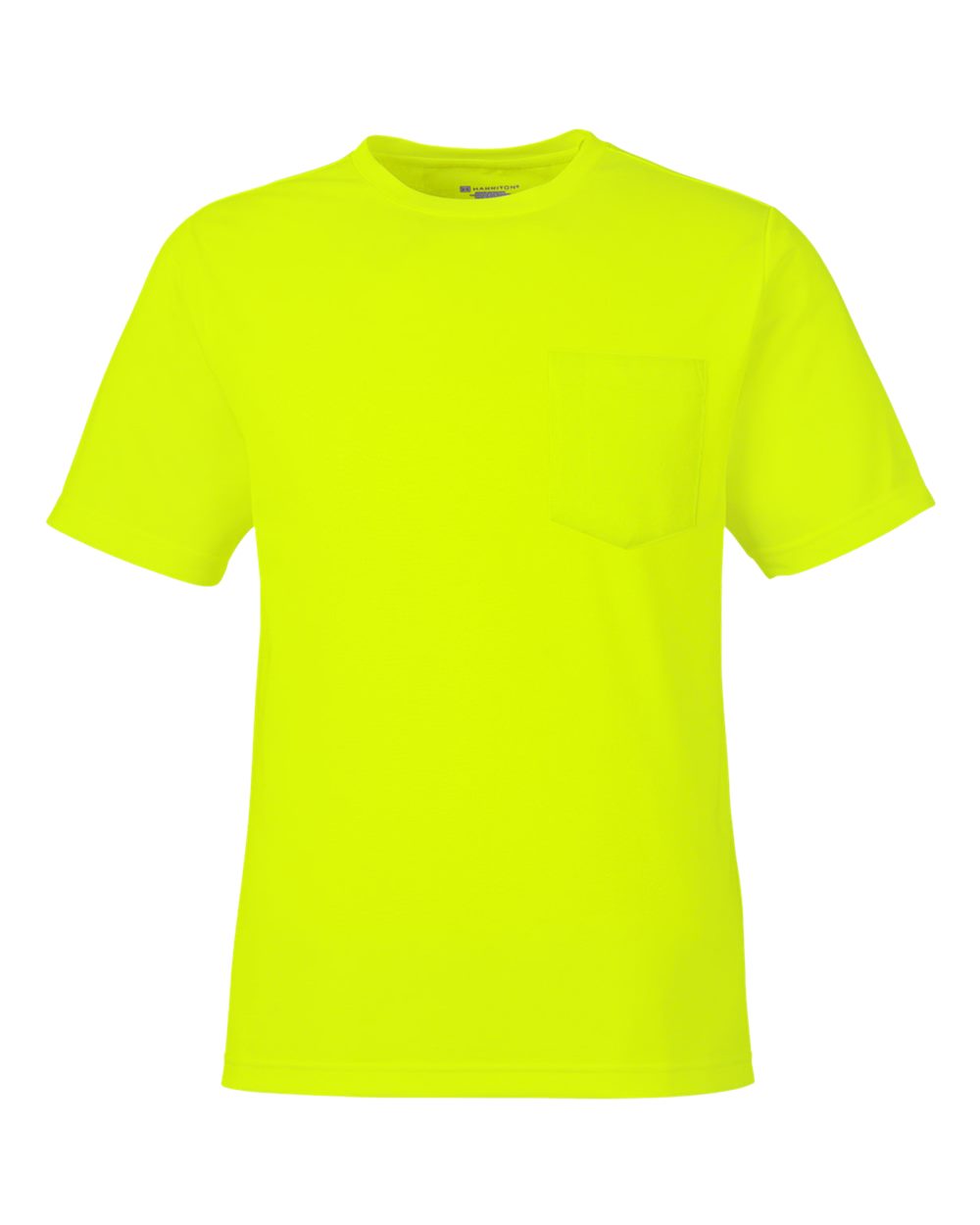 Harriton Unisex Charge Snag and Soil Protect T-Shirt. M118 - Safety Yellow