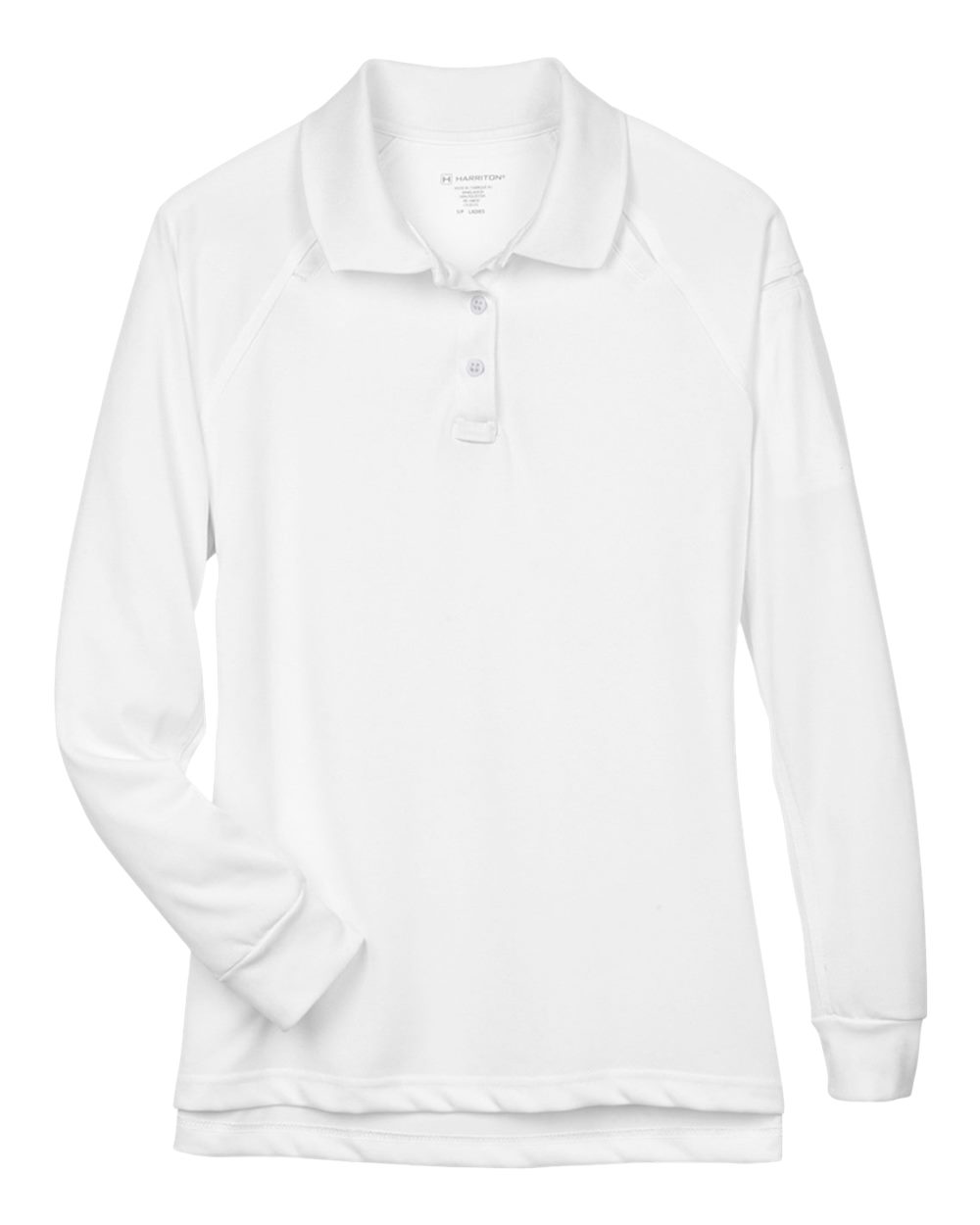 Harriton Women's Advantage Long Sleeve Tactical Polo. M211LW - White