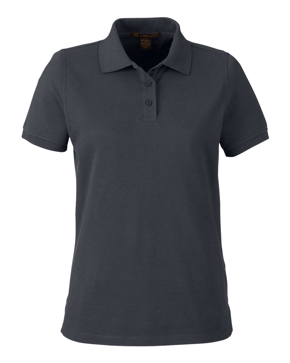 Harriton Women's Valiant Cotton Snag Protect Polo. M205W - Dark Charcoal