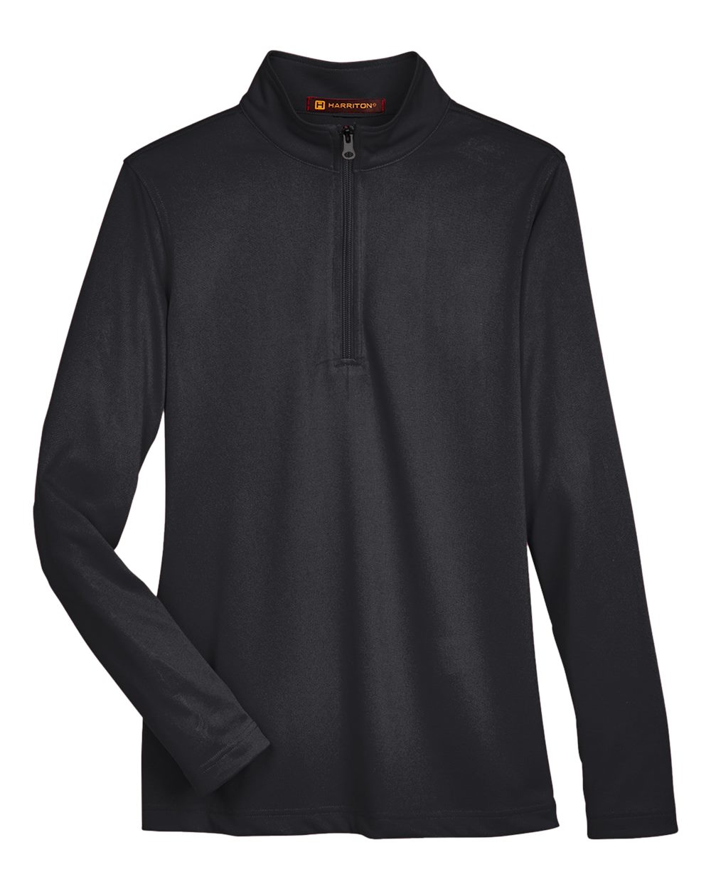 Harriton Women's Advantage Snag Protection Plus Quarter-Zip Pullover. M748W - Black