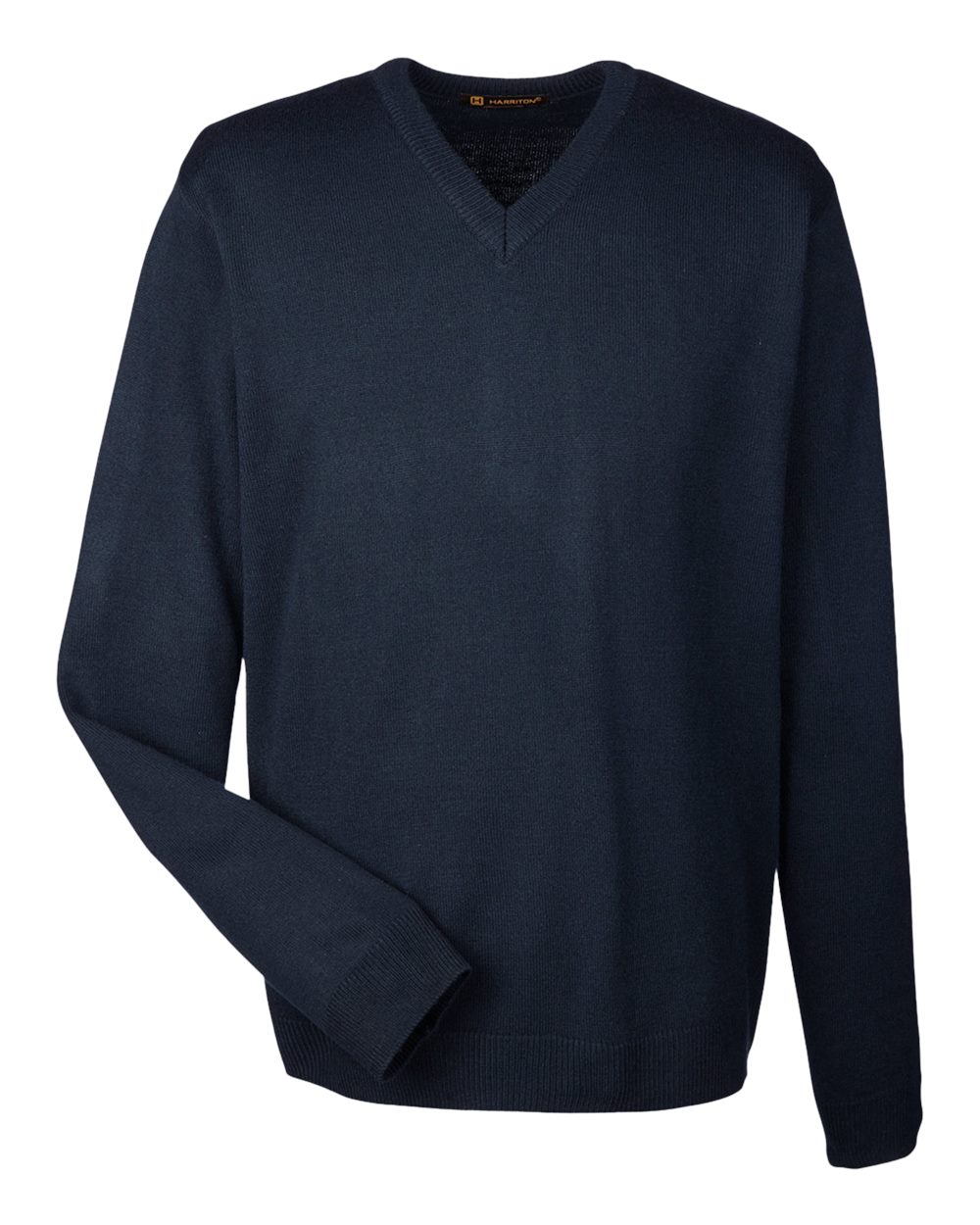 Harriton Men's Pilbloc™ V-Neck Sweater. M420 - Dark Navy