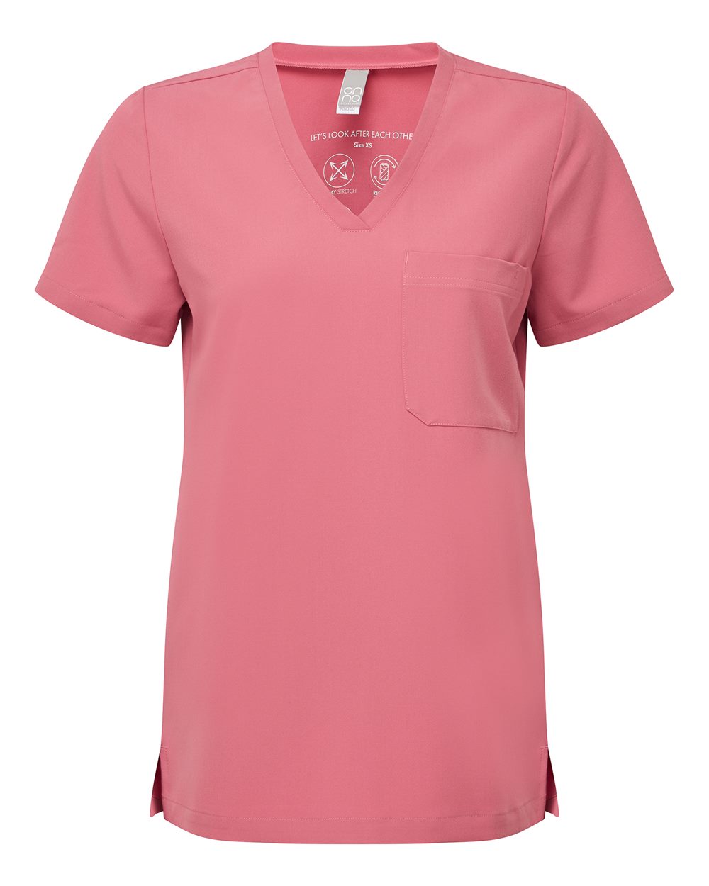 Onna Women's Limitless V-Neck Stretch Scrub Top. NN300 - Calm Pink