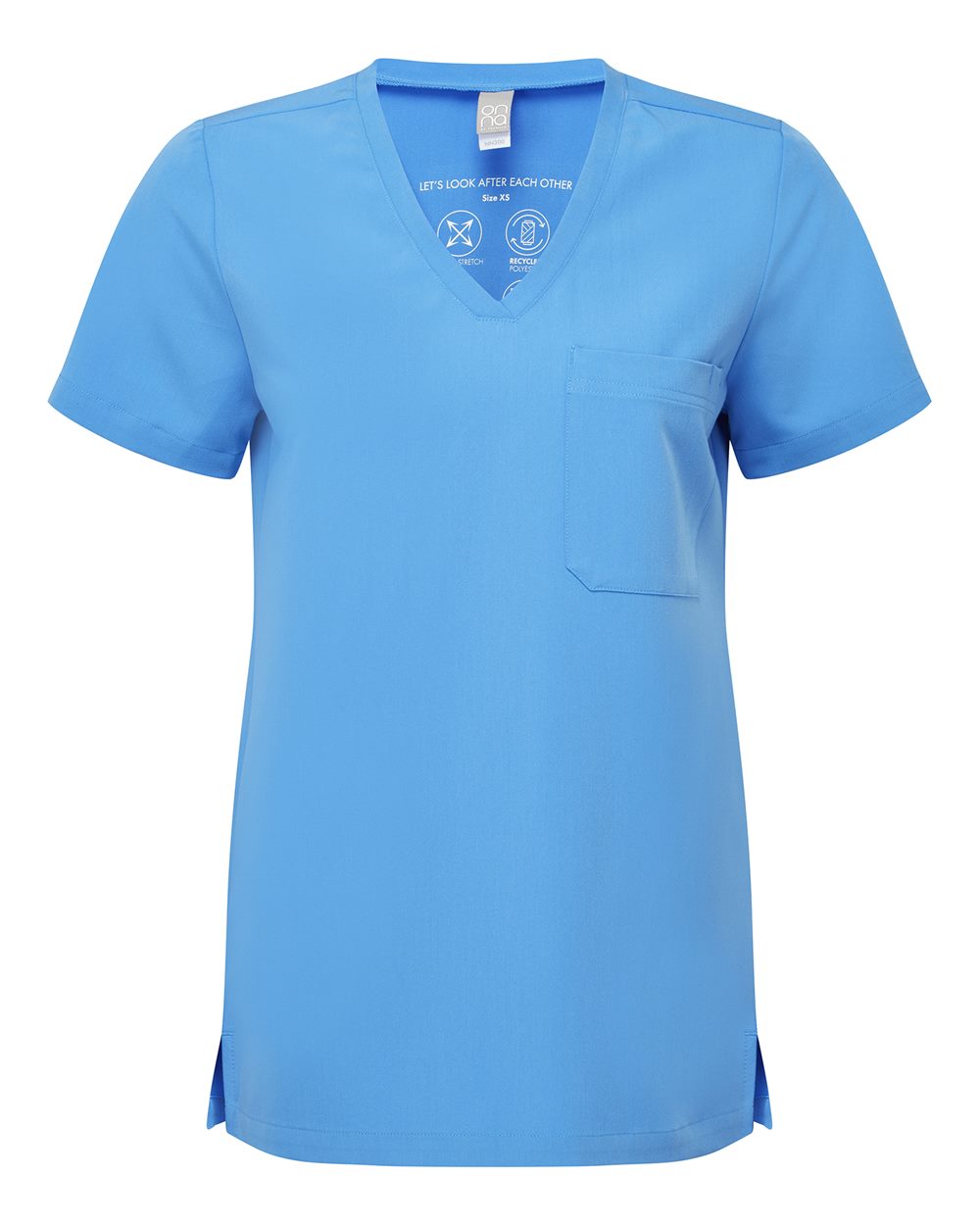 Onna Women's Limitless V-Neck Stretch Scrub Top. NN300 - Ceil Blue