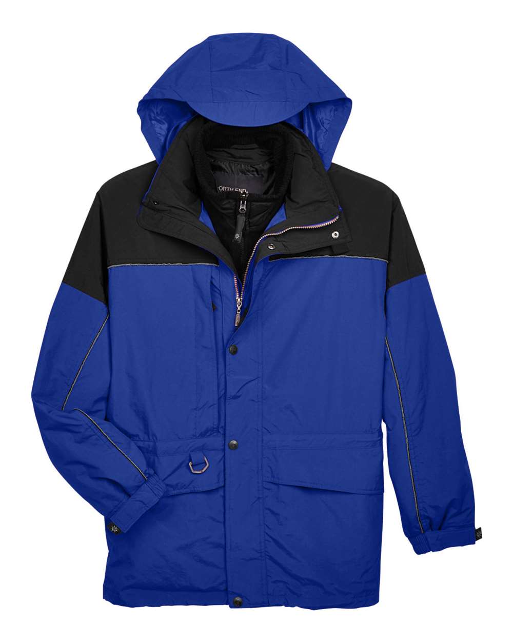 North End Men's 3-in-1 Two-Tone Parka. 88006 - Royal Cobalt