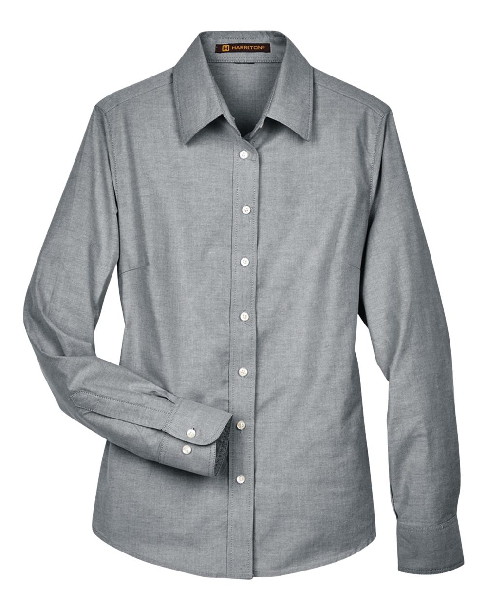 Harriton Women's Oxford Dress Shirt. M600W - Oxford Grey