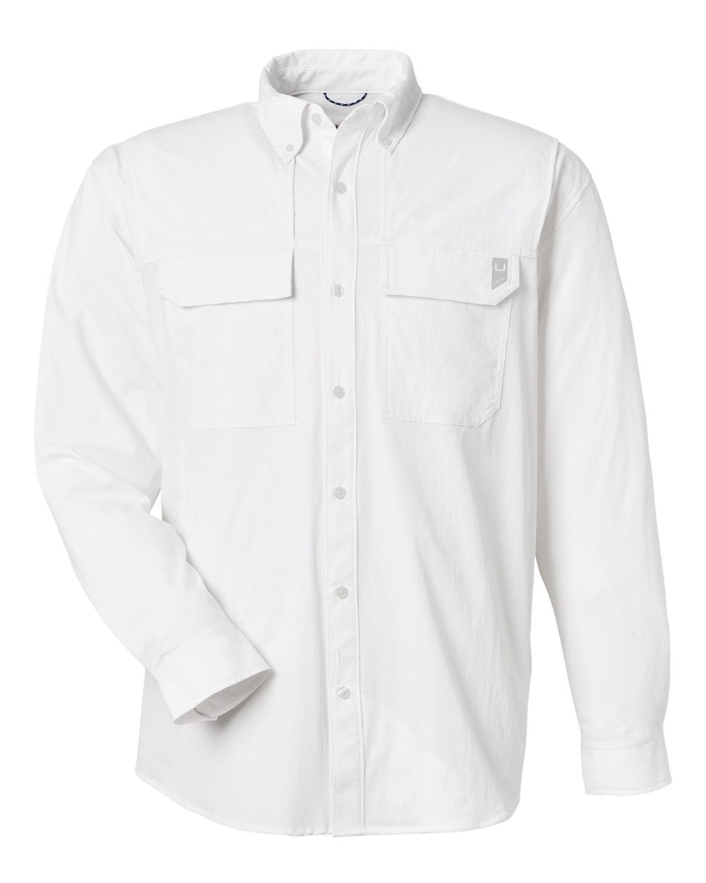 HUK Men's Creekbed Pocket Fishing Shirt. H150184 - White