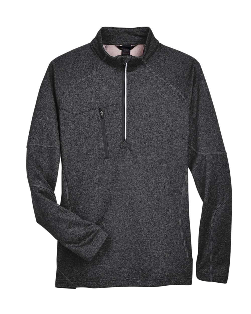 North End Men's Catalyst Performance Fleece Quarter-Zip Pullover. 88175 - Carbon Heather