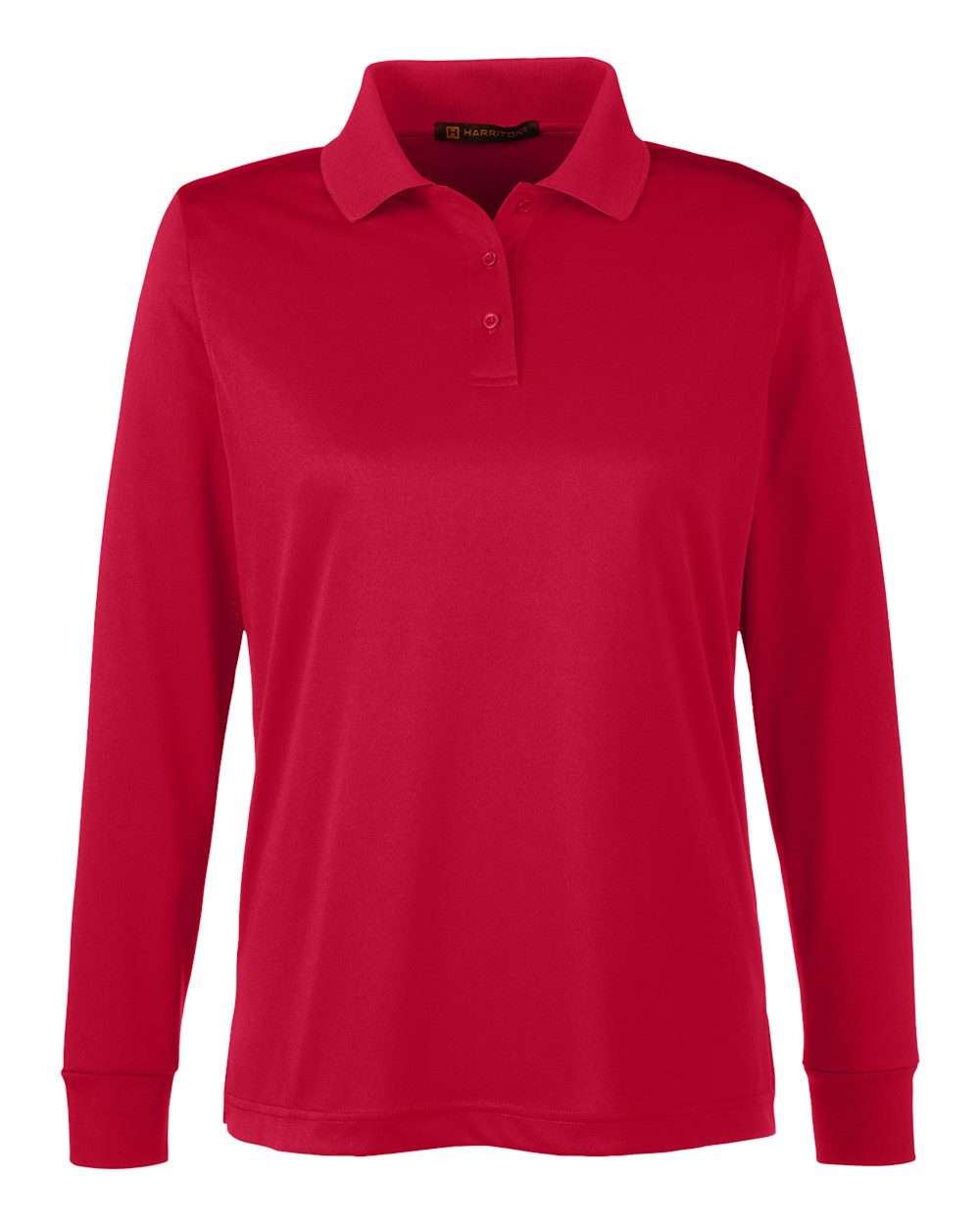 Harriton Women's Advantage Snag Protection Plus IL Long Sleeve Polo. M348LW - Red