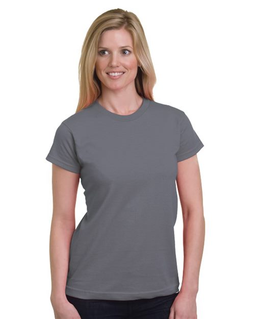 Bayside Women's USA-Made Fine Jersey T-Shirt. 5850
