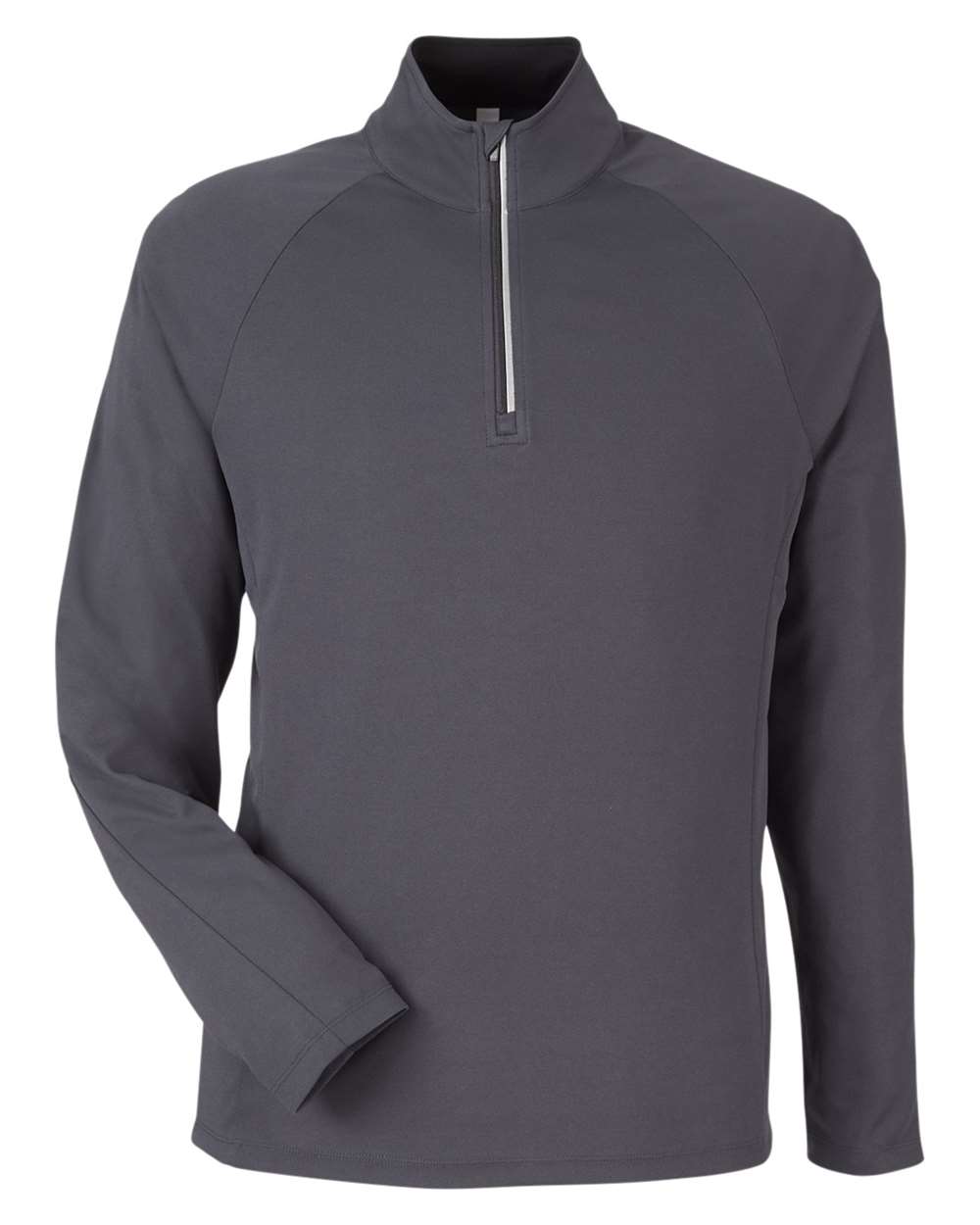 CORE365 Men's Origin Performance Pique Quarter-Zip Pullover. CE418 - Carbon/ Black