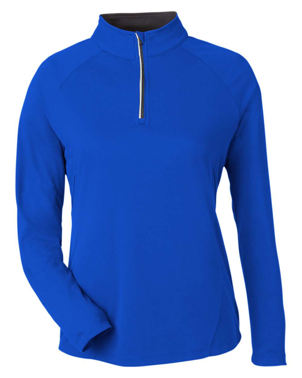 CORE365 Women's Origin Performance Pique Quarter-Zip Pullover. CE418W - True Royal/ Carbon