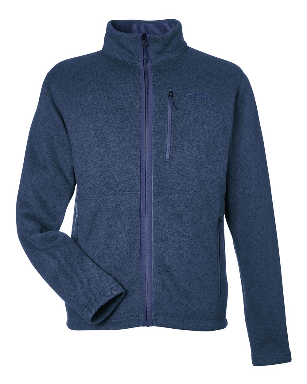 Marmot Men's Drop Line Fleece Jacket. M16223 - Arctic Navy Heather