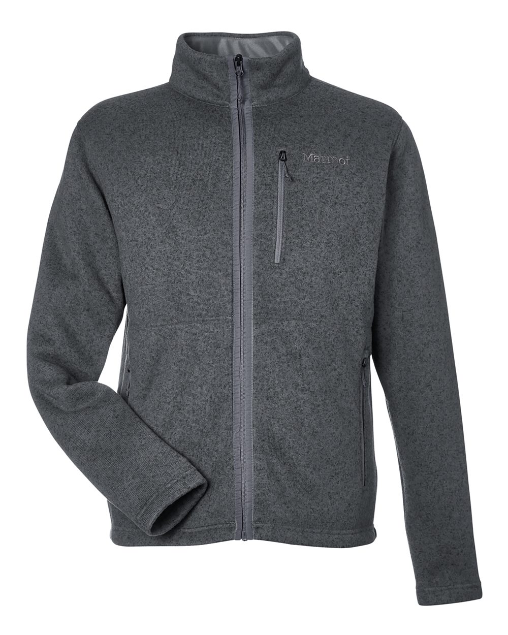Marmot Men's Drop Line Fleece Jacket. M16223 - Steel Onyx Heather