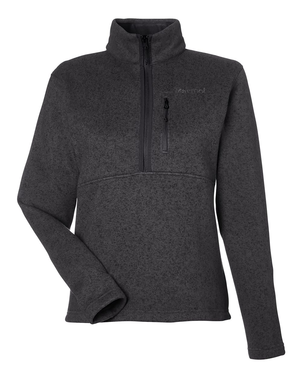 Marmot Women's Drop Line Half-Zip Jacket. M16248 - Black Heather
