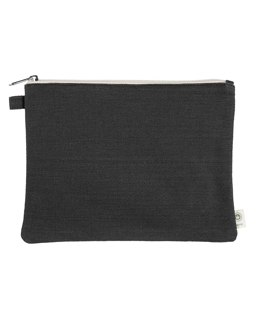 econscious Hemp Pouch. EC8402 - Black/ Natural