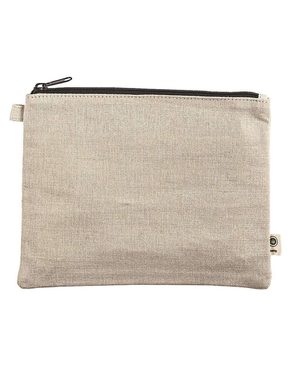 econscious Hemp Pouch. EC8402 - Natural/ Black