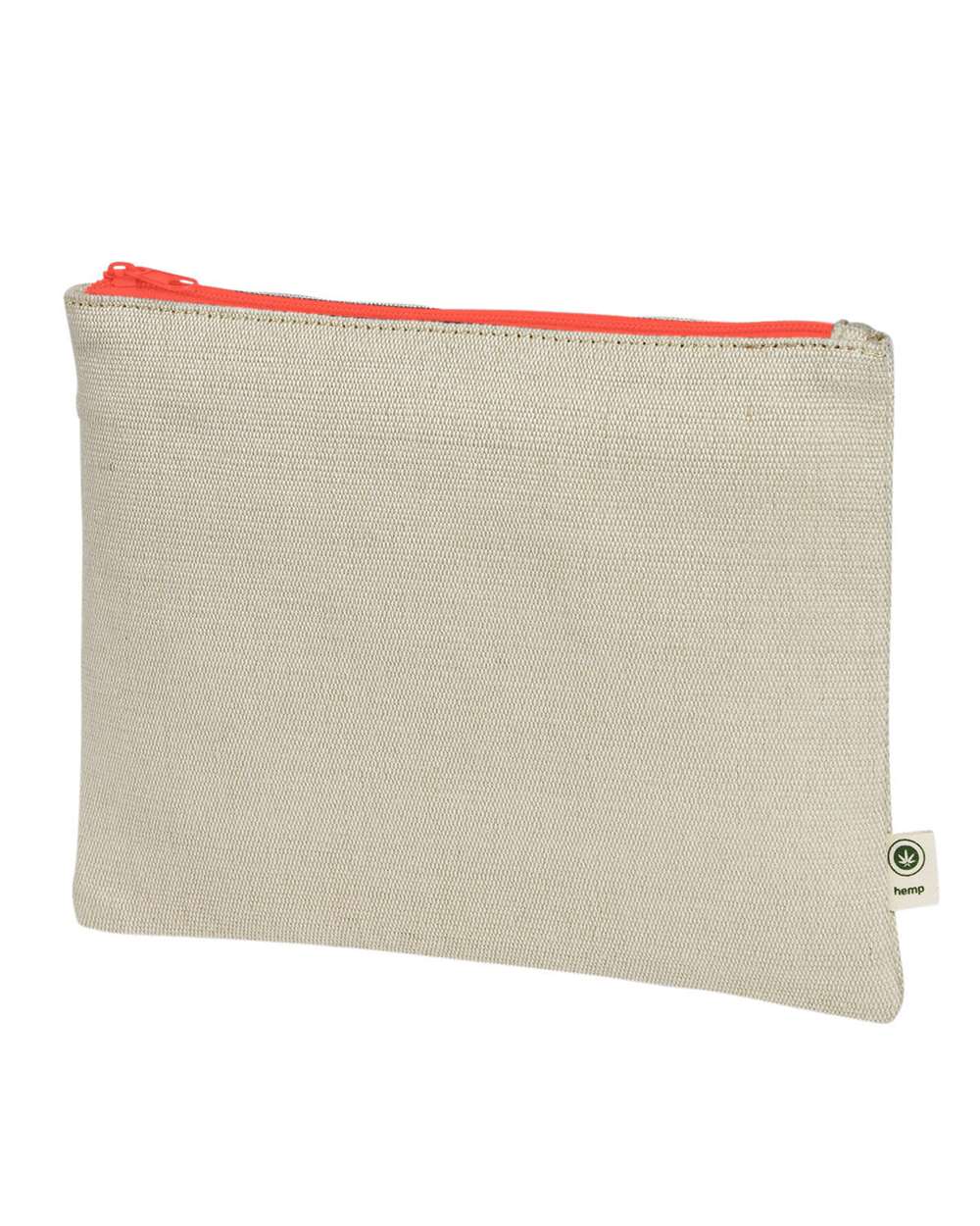 econscious Hemp Pouch. EC8402 - Natural/ Orange