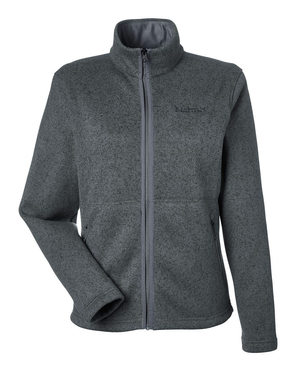 Marmot Women's Drop Line Fleece Jacket. M16250 - Steel Onyx Heather
