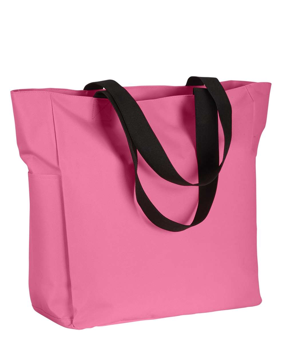 BAGedge Polyester Zip Tote. BE080 - Pink