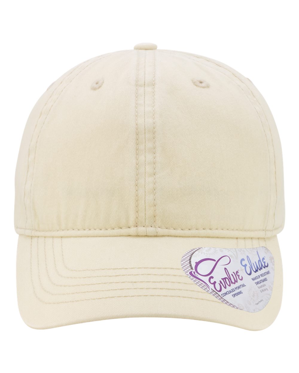 Infinity Her Women's Pigment-Dyed with Fashion Undervisor Cap. CASSIE - Vanilla/ Longhorn
