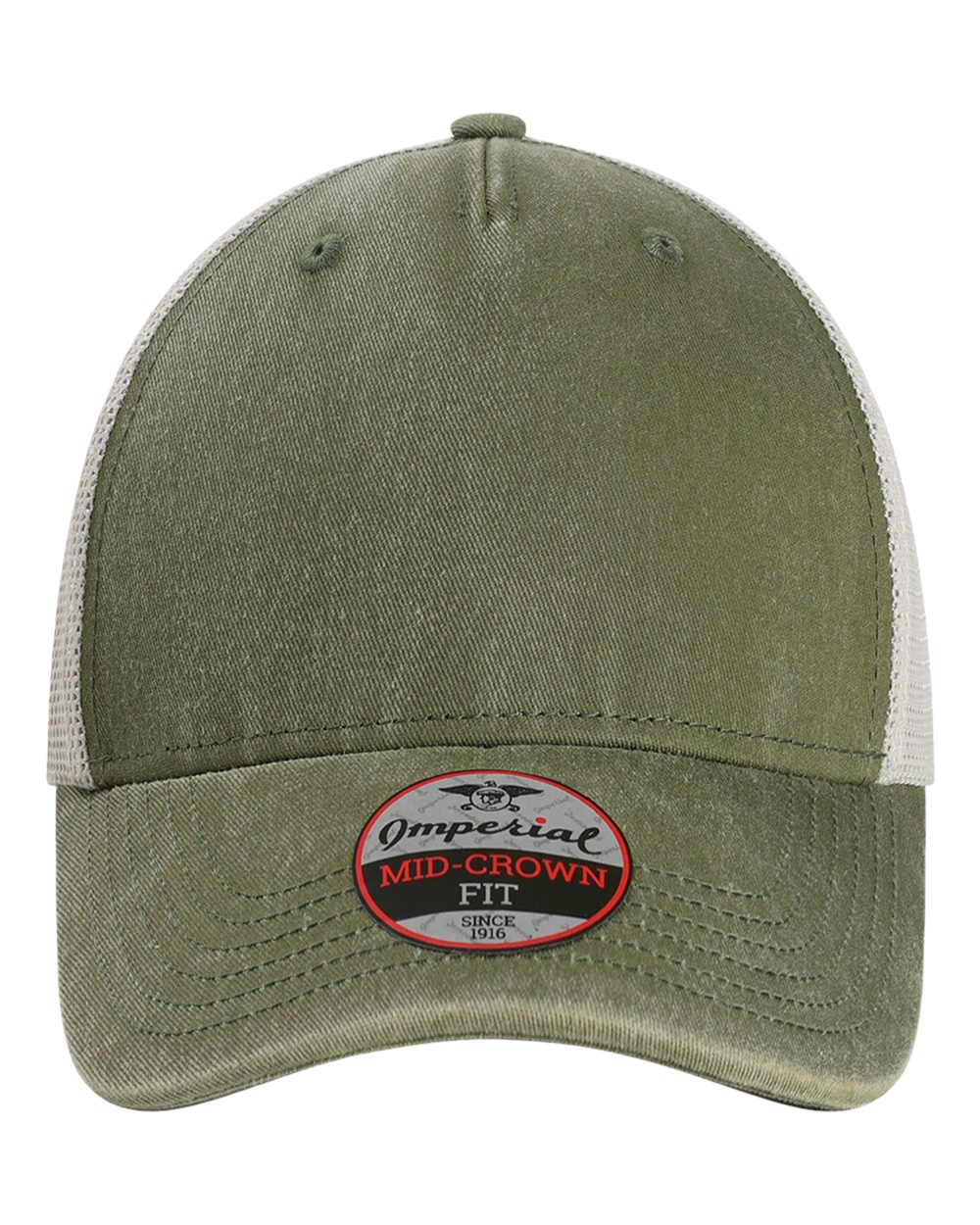 Imperial The Gambit Mesh Back Cap. X240M - Olive Green/ Stone